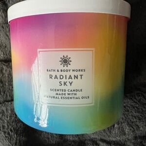 🆕BATH & BODY WORKS Radiant Sky Mango Lychee 3 Wick Candle*Retired White Barn**